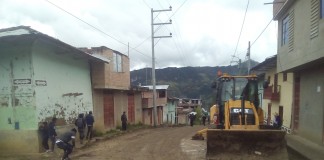 Mejoramiento de calles en poblado El Tambo