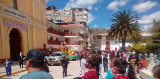 Sacaron imágenes y provocaron concentración de gente en Bambamarca
